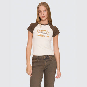 THRILLS Women's Last Stop Raglan Club Tee - Heritage White