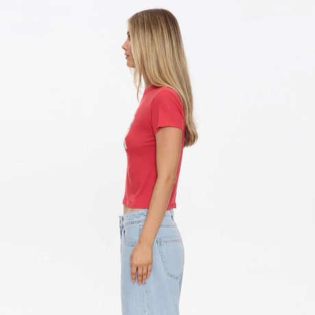 THRILLS Women's Metal & Dust Boy Tee - Flame Red