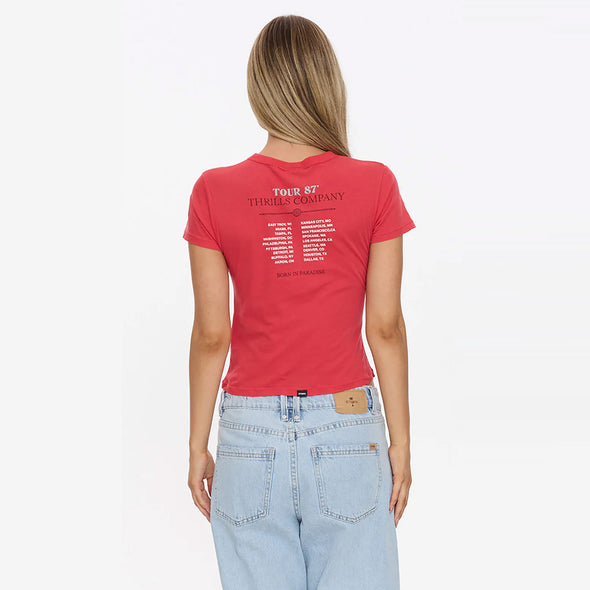 THRILLS Women's Metal & Dust Boy Tee - Flame Red