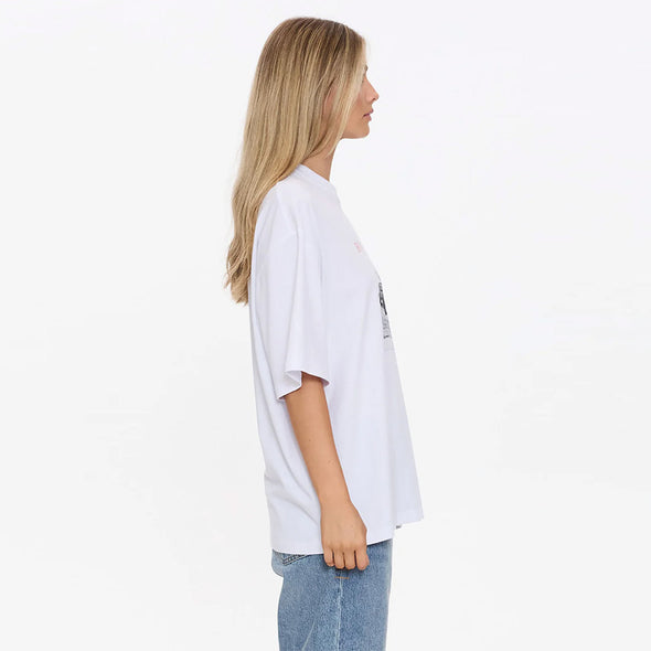 THRILLS Women's Metal & Dust Oversized Tee - White