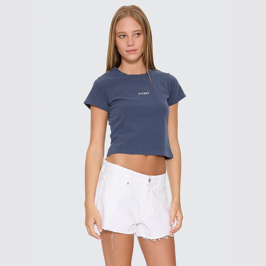 THRILLS Women's Minimal Thrills Mini Tee - Heritage Navy