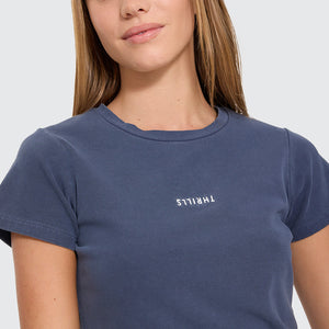 THRILLS Women's Minimal Thrills Mini Tee - Heritage Navy