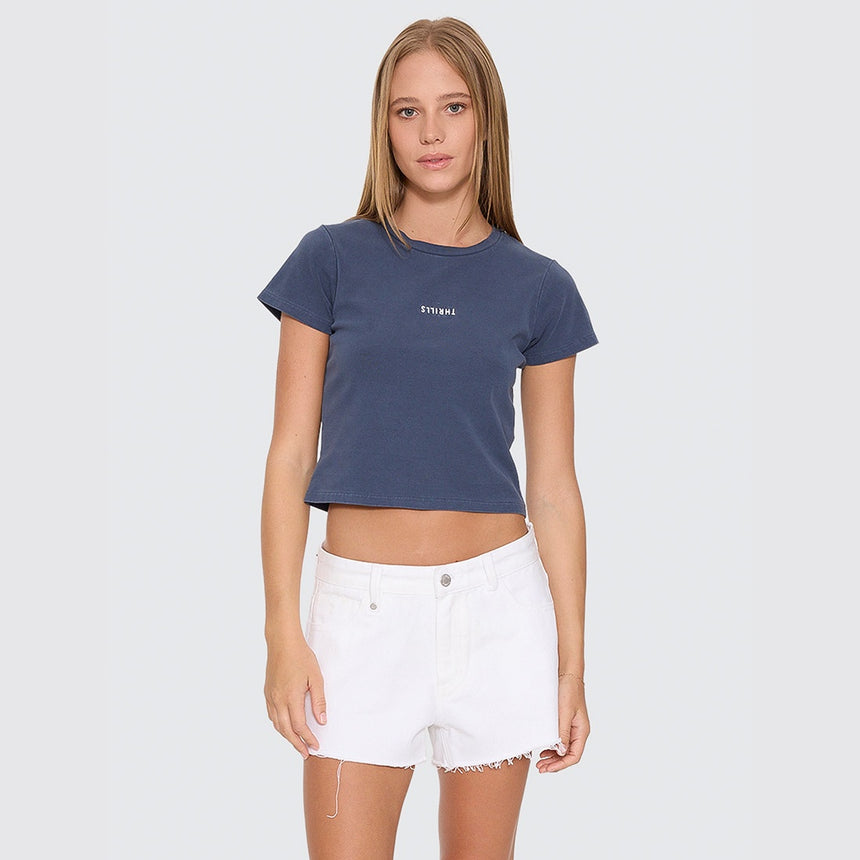 THRILLS Women's Minimal Thrills Mini Tee - Heritage Navy
