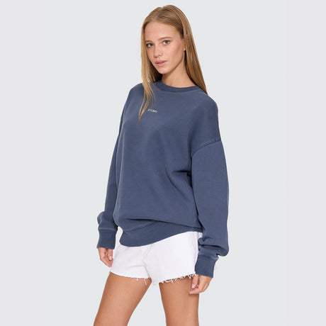 THRILLS Women's Minimal Thrills Slouch Crew - Heritage Navy