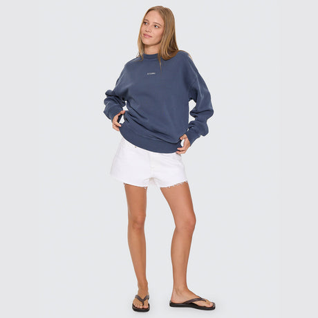THRILLS Women's Minimal Thrills Slouch Crew - Heritage Navy