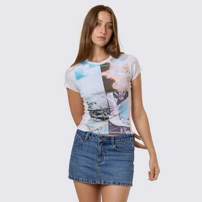 THRILLS Women's Natural Progression Club Tee - Cloud