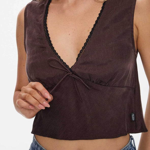 THRILLS Women's Nellie Top - Postal Brown