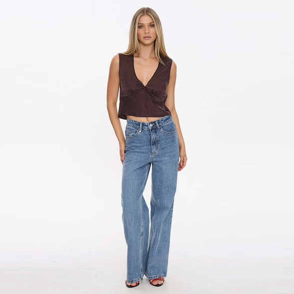 THRILLS Women's Nellie Top - Postal Brown