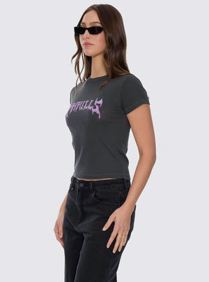 THRILLS Women's Neon Metal Boy Tee - Merch Black