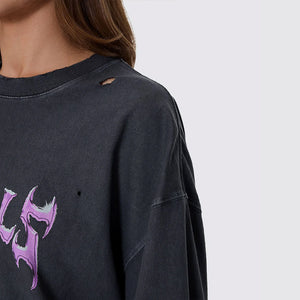 THRILLS Women's Neon Metal Oversized Tee - Merch Black