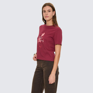 THRILLS Women's Nightbloom Essential Tee - Garnet Orchid