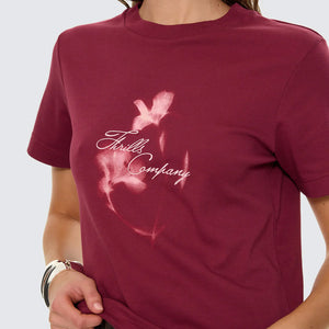 THRILLS Women's Nightbloom Essential Tee - Garnet Orchid
