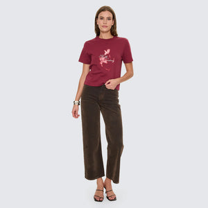 THRILLS Women's Nightbloom Essential Tee - Garnet Orchid