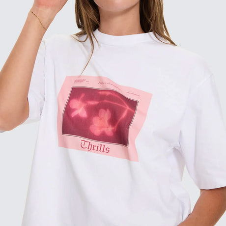 THRILLS Women's Nightbloom Square Tee - White