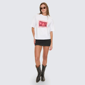 THRILLS Women's Nightbloom Square Tee - White