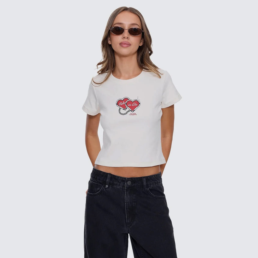 THRILLS Women's Ride Or Die Mini Tee - Heritage White