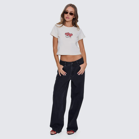 THRILLS Women's Ride Or Die Mini Tee - Heritage White