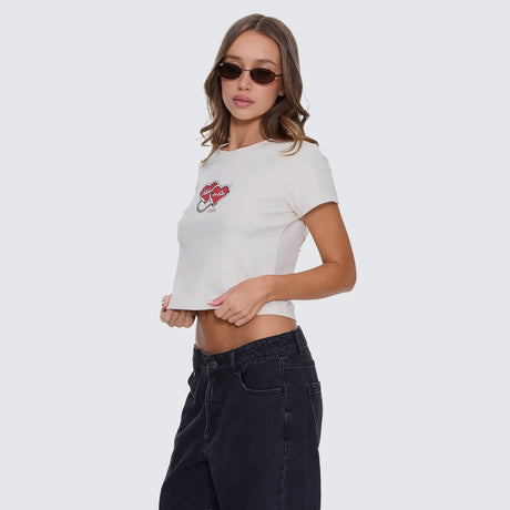 THRILLS Women's Ride Or Die Mini Tee - Heritage White