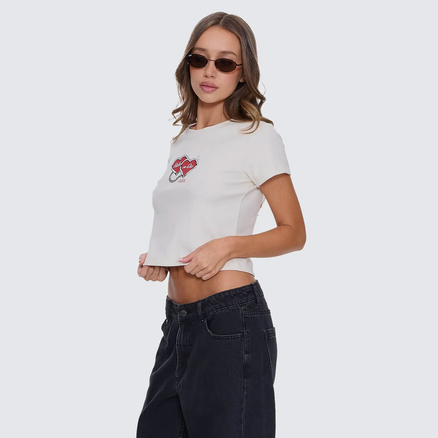 THRILLS Women's Ride Or Die Mini Tee - Heritage White