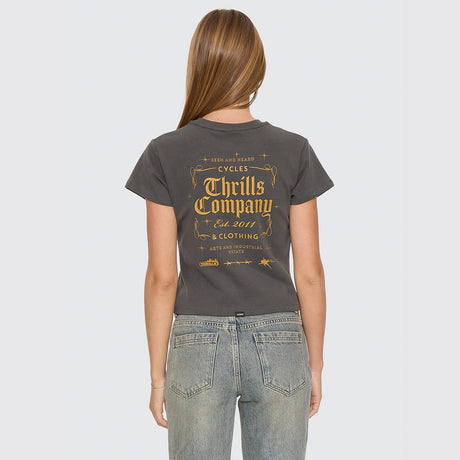 THRILLS Women's Seen & Heard Mini Tee - Merch Black
