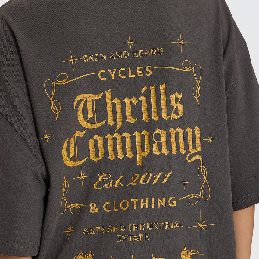 THRILLS Women's Seen & Heard Oversized Tee - Merch Black