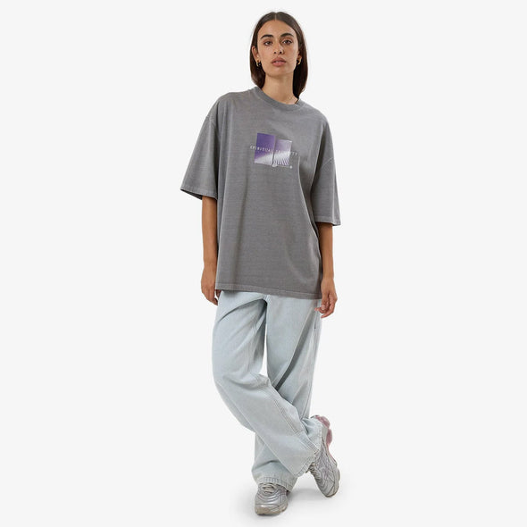 THRILLS Women's Shifting Sands Oversized Tee - Washed Grey