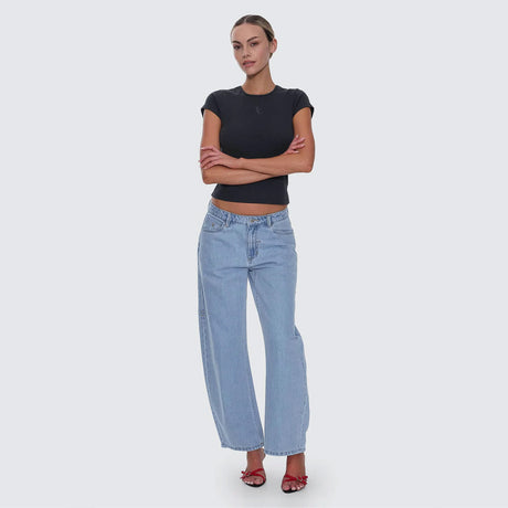 THRILLS Women's Sloane Low Rise Barrel Jean - Ageless Blue