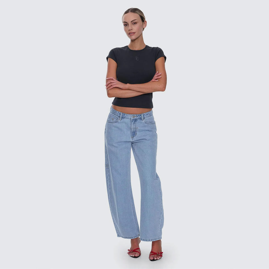 THRILLS Women's Sloane Low Rise Barrel Jean - Ageless Blue