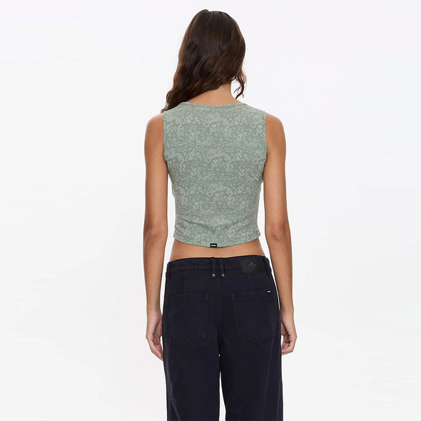 THRILLS Women's Speak No Evil Y2K Tank - Dirty Sage