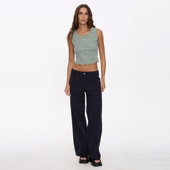 THRILLS Women's Speak No Evil Y2K Tank - Dirty Sage