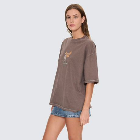 THRILLS Women's Take It Easy Oversized Tee - Clay Smoke