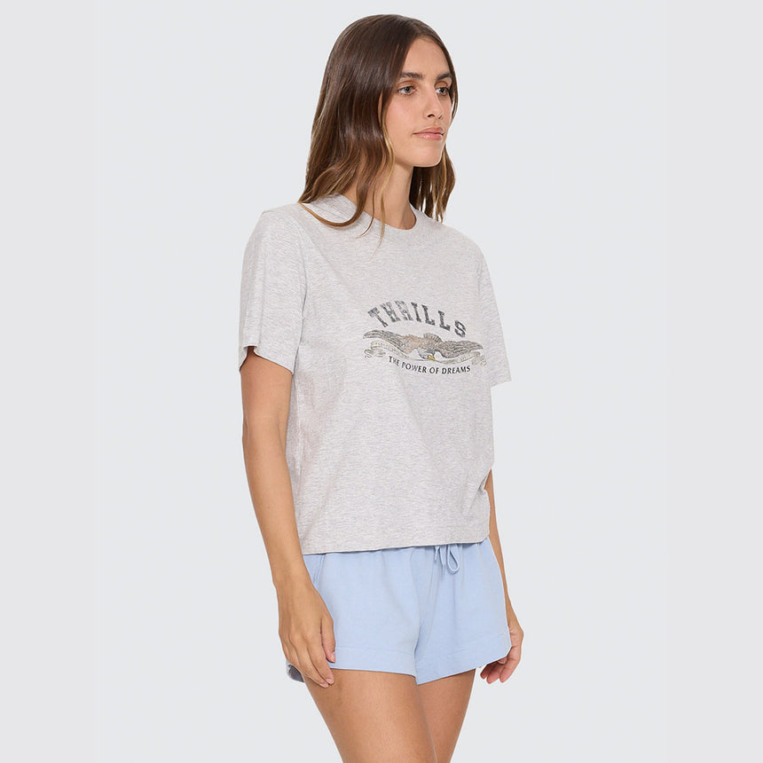THRILLS Women's The Power of Dreams Essential Tee - Snow Marle