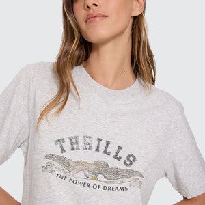 THRILLS Women's The Power of Dreams Essential Tee - Snow Marle