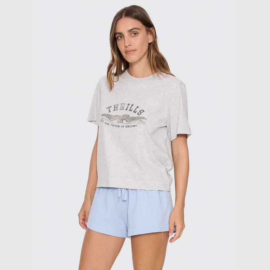 THRILLS Women's The Power of Dreams Essential Tee - Snow Marle