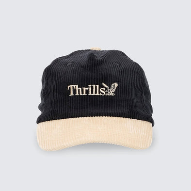 THRILLS Workwear 5 Panel Cap - Black/Green Sheen