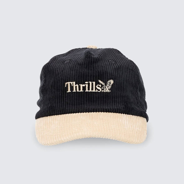 THRILLS Workwear 5 Panel Cap - Black/Green Sheen