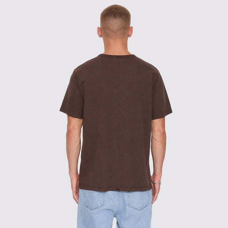 THRILLS Workwear Embroidered Merch Tee - Postal Brown