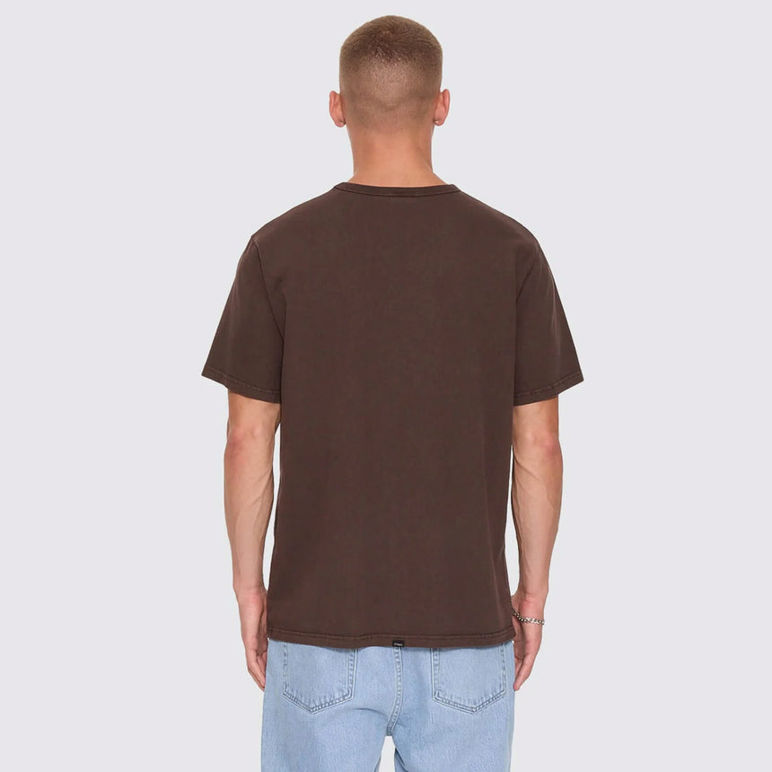 THRILLS Workwear Embroidered Merch Tee - Postal Brown