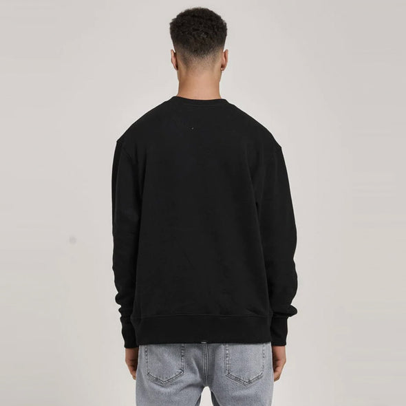THRILLS Workwear Embroidered Oversized Fit Crew - Black