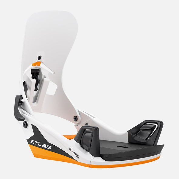 UNION Atlas Step On Bindings 2026 - White/Orange *PRE-ORDER