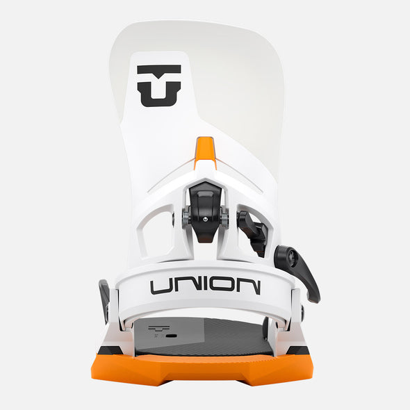 UNION Atlas Step On Bindings 2026 - White/Orange *PRE-ORDER