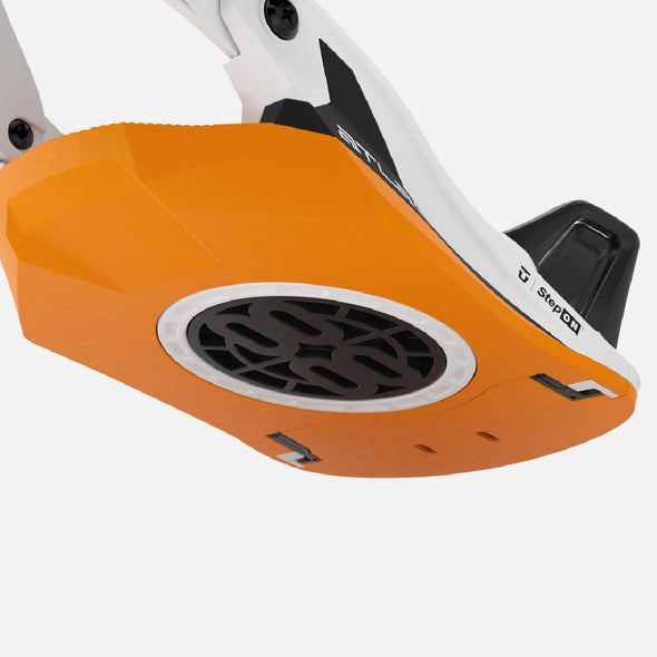 UNION Atlas Step On Bindings 2026 - White/Orange *PRE-ORDER