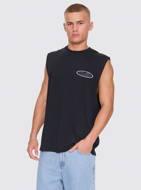 Val For The Win Merch Muscle Tee - Faded Black
