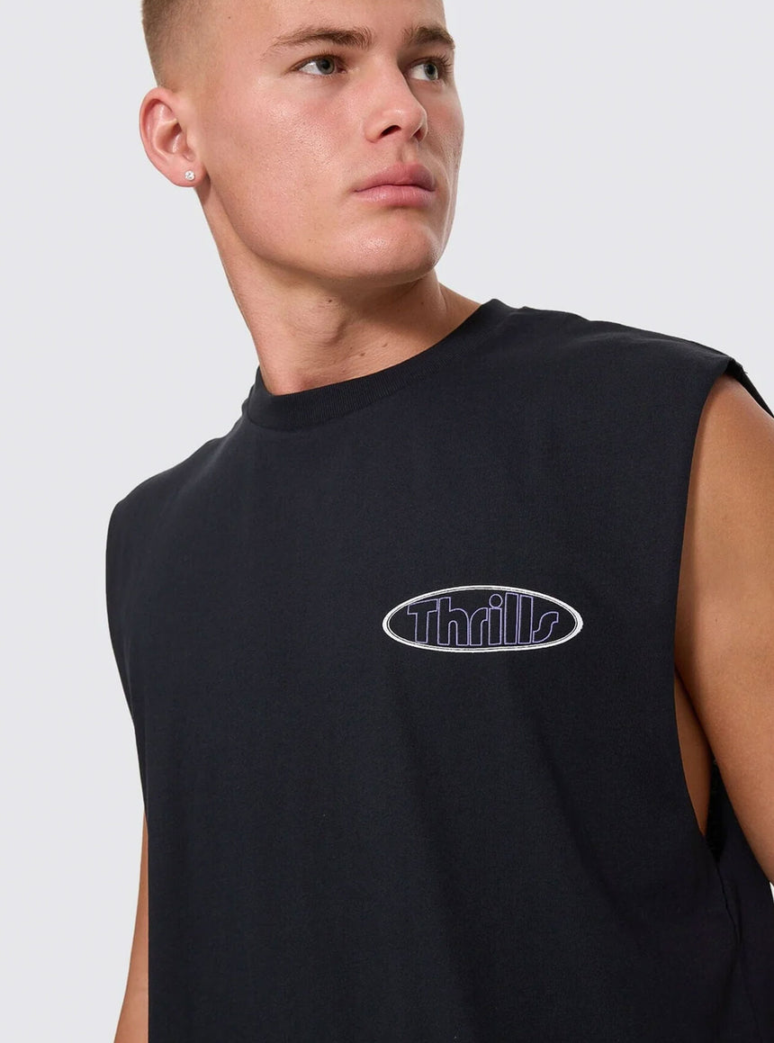 Val For The Win Merch Muscle Tee - Faded Black