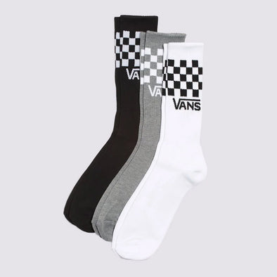 VANS Classic Check Crew Sock - Black/White
