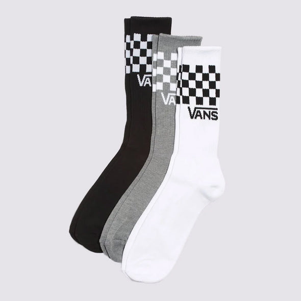 VANS Classic Check Crew Sock - Black/White