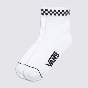 VANS Peek-A-Check Half Crew Sock - White/Black
