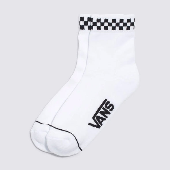 VANS Peek-A-Check Half Crew Sock - White/Black