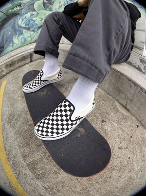 VANS Skate Slip-On (Checkerboard) - Black/Off White