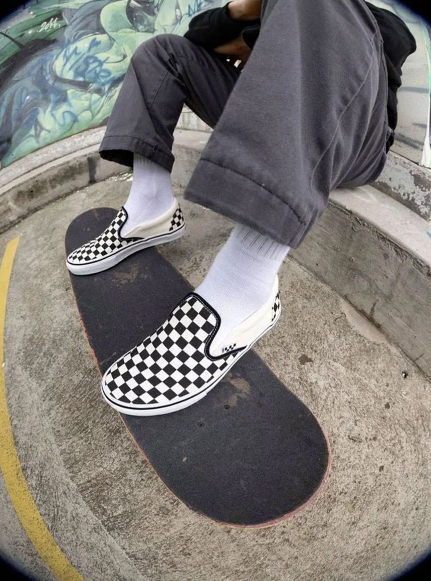 VANS Skate Slip-On (Checkerboard) - Black/Off White